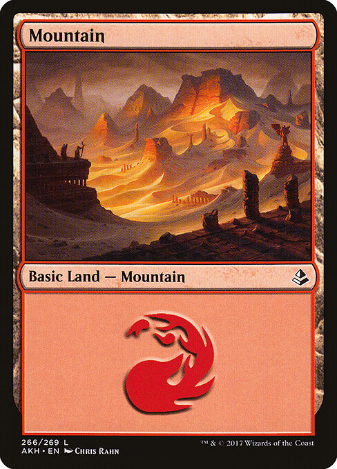 Mountain — Amonkhet #266, art by Chris Rahn