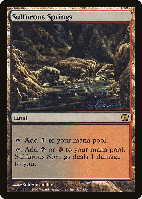 Sulfurous Springs — Ninth Edition #325★, art by Rob Alexander