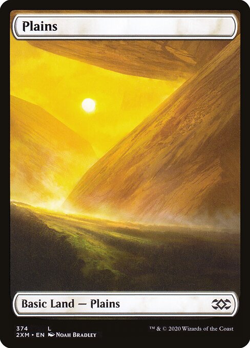Plains — Double Masters #374, art by Noah Bradley