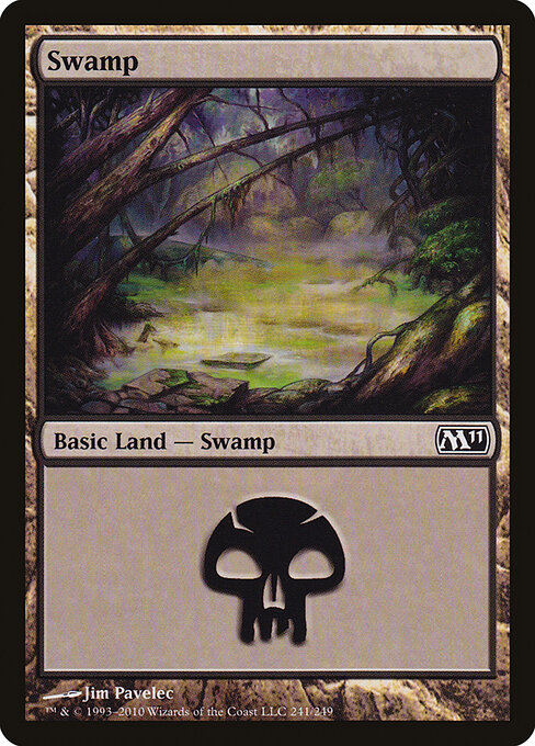 Swamp — Magic 2011 #241, art by Jim Pavelec