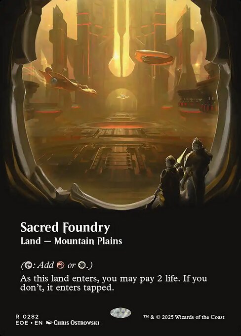Sacred Foundry — Edge of Eternities #282, art by Chris Ostrowski