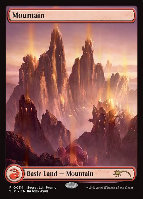 Mountain — Secret Lair Promo #34, art by John Avon