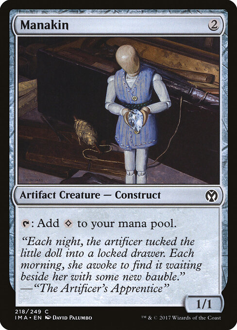 Manakin — Iconic Masters #218, art by David Palumbo