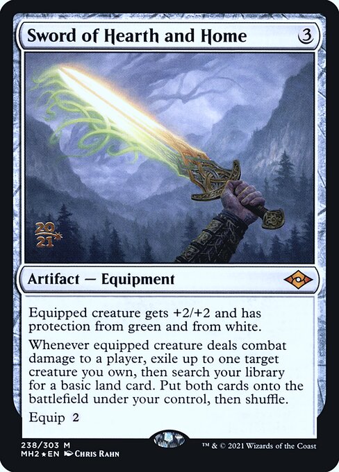 Sword of Hearth and Home — Modern Horizons 2 Promos #238s, art by Chris Rahn