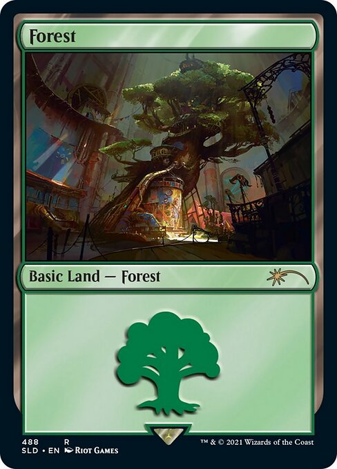 Forest — Secret Lair Drop #488, art by Riot Games