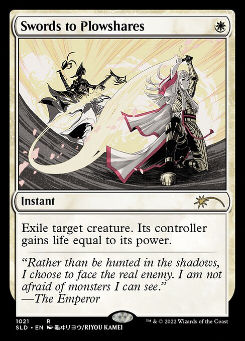 Swords to Plowshares — Secret Lair Drop #1021, art by Ryo Kamei