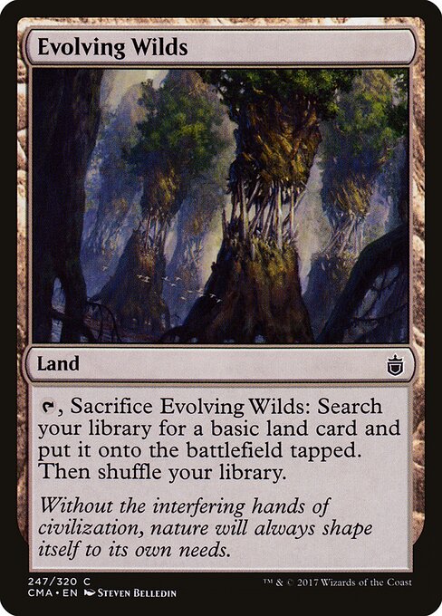 Evolving Wilds — Commander Anthology #247, art by Steven Belledin