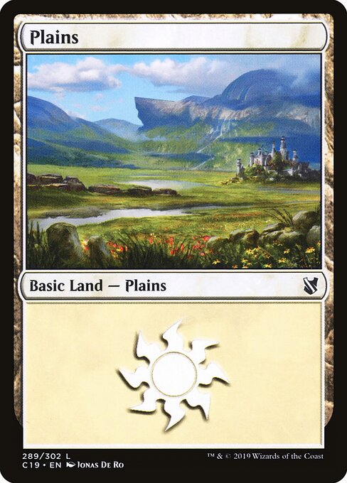 Plains — Commander 2019 #289, art by Jonas De Ro