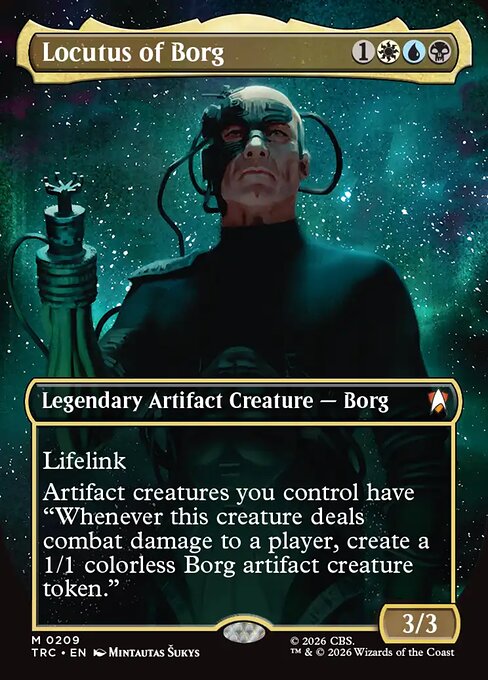 Locutus of Borg — Star Trek Commander #209, art by Mintautas Šukys