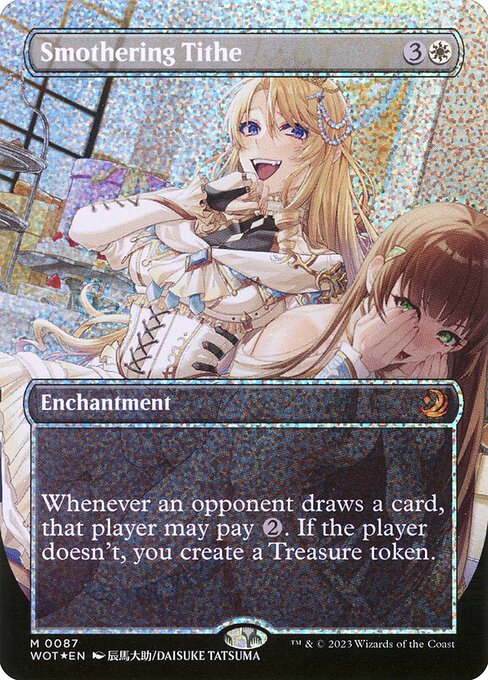 Smothering Tithe — Wilds of Eldraine: Enchanting Tales #87, art by Daisuke Tatsuma