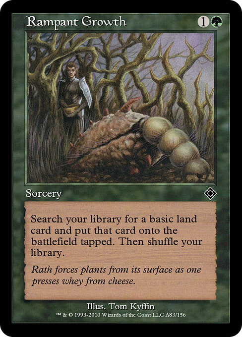 Rampant Growth — Magic Online Theme Decks #A83, art by Tom Kyffin