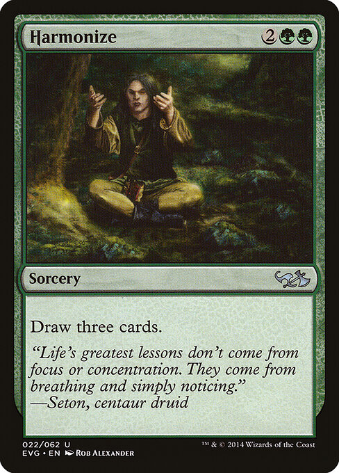 Harmonize — Duel Decks Anthology: Elves vs. Goblins #22, art by Rob Alexander