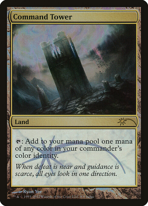 Command Tower — Judge Gift Cards 2012 #8, art by Ryan Yee
