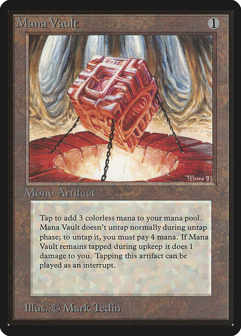 Mana Vault — Limited Edition Beta #260, art by Mark Tedin