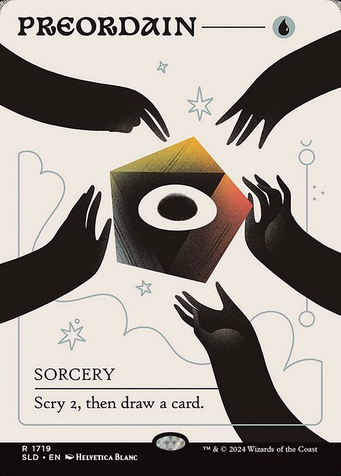 Preordain — Secret Lair Drop #1719, art by Helvetica Blanc