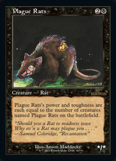 Plague Rats — 30th Anniversary Edition #415, art by Anson Maddocks