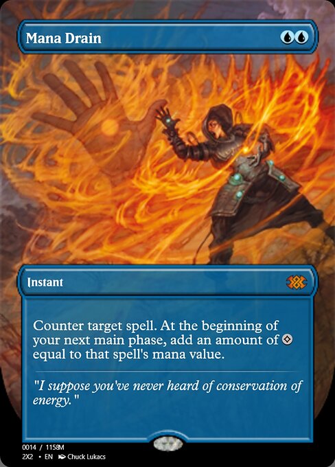 Mana Drain — Magic Online Promos #102241, art by Chuck Lukacs