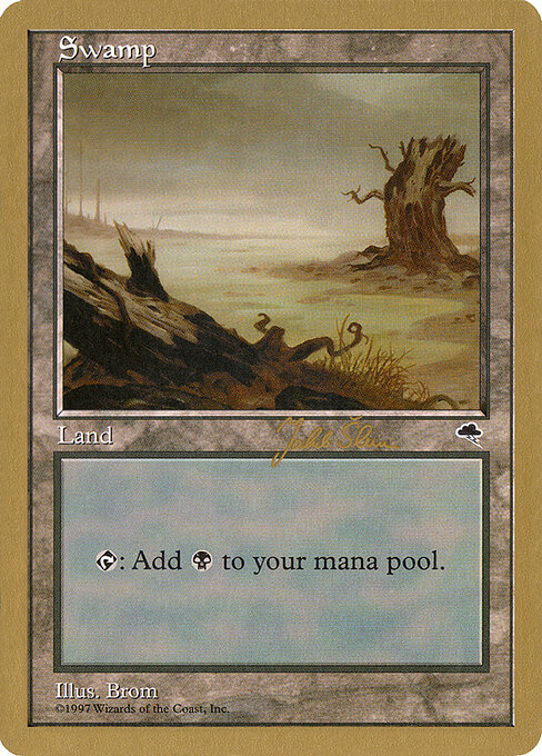 Swamp — World Championship Decks 1999 #js340a, art by Brom