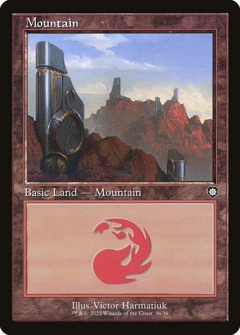 Mountain — The Brothers' War Commander #36, art by Victor Harmatiuk