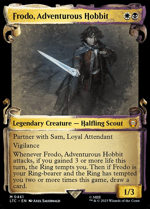 Frodo, Adventurous Hobbit — Tales of Middle-earth Commander #461, art by Axel Sauerwald