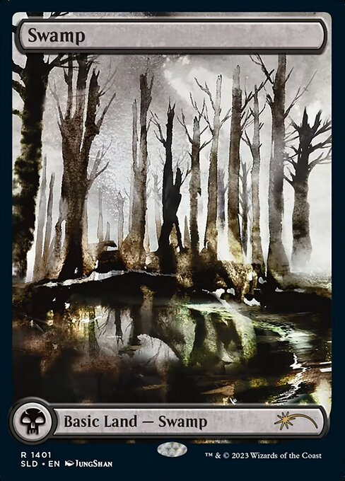 Swamp — Secret Lair Drop #1401, art by JungShan