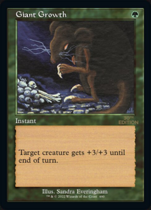 Giant Growth — 30th Anniversary Edition #490, art by Sandra Everingham