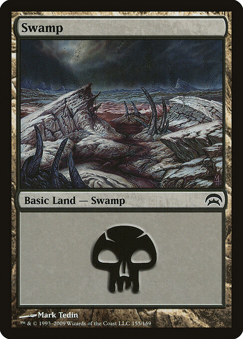 Swamp — Planechase #155, art by Mark Tedin