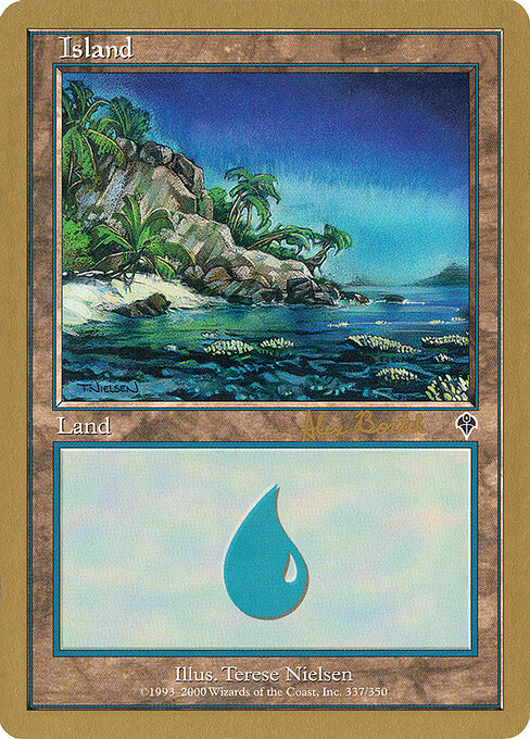 Island — World Championship Decks 2001 #ab337, art by Terese Nielsen