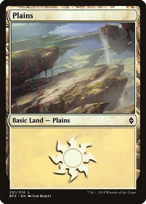 Plains — Battle for Zendikar #251a, art by Sam Burley