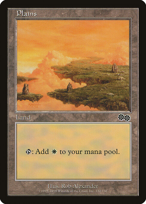 Plains — Urza's Saga #332, art by Rob Alexander