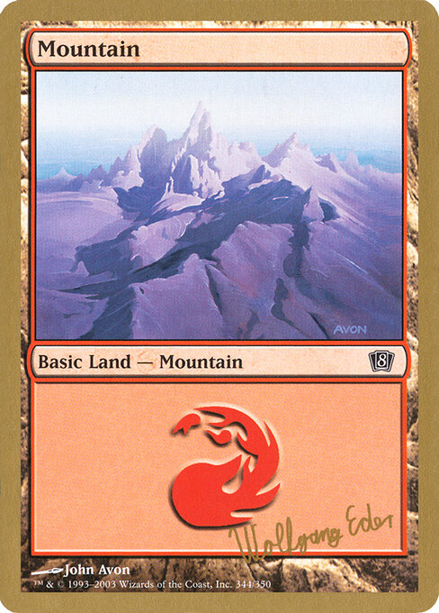 Mountain — World Championship Decks 2003 #we344, art by John Avon