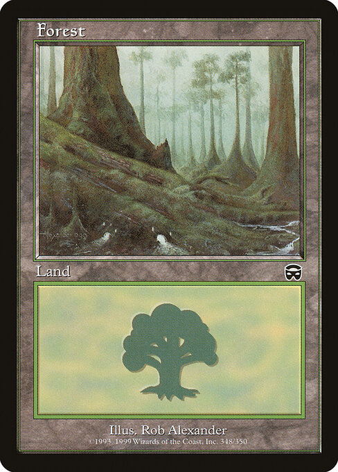 Forest — Mercadian Masques #348, art by Rob Alexander