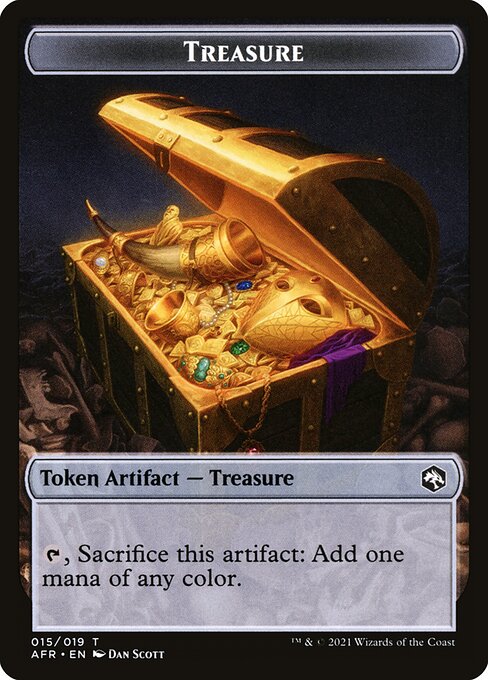Treasure — Adventures in the Forgotten Realms Tokens #15, art by Dan Murayama Scott