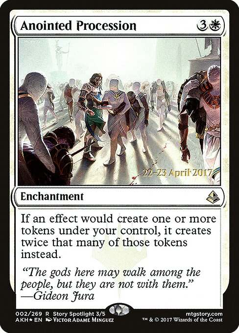 Anointed Procession — Amonkhet Promos #2s, art by Victor Adame Minguez