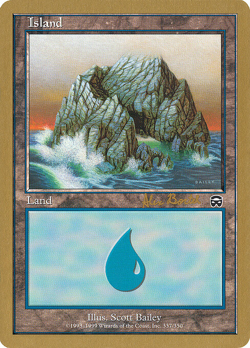 Island — World Championship Decks 2001 #ab337a, art by Scott Bailey
