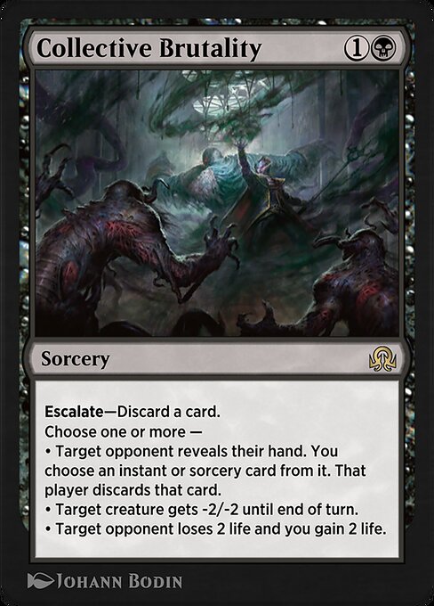 Collective Brutality — Shadows over Innistrad Remastered #103, art by Johann Bodin