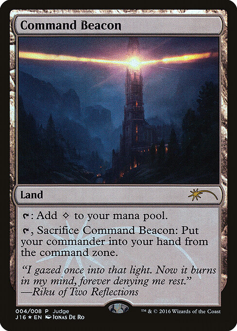Command Beacon — Judge Gift Cards 2016 #4, art by Jonas De Ro