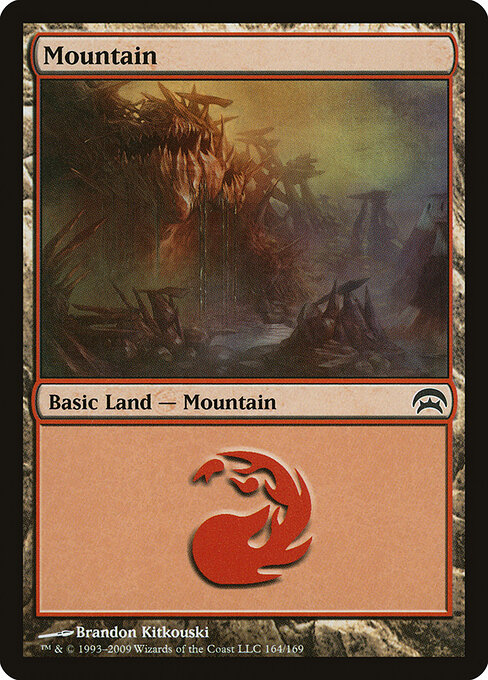Mountain — Planechase #164, art by Brandon Kitkouski