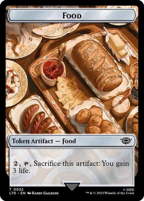 Food — Tales of Middle-earth Tokens #22, art by Randy Gallegos