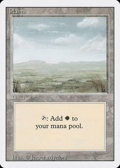 Plains — Revised Edition #294, art by Jesper Myrfors