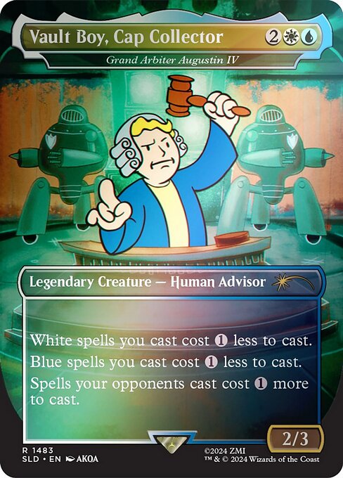 Grand Arbiter Augustin IV — Vault Boy, Cap Collector — Secret Lair Drop #1483★, art by AKQA