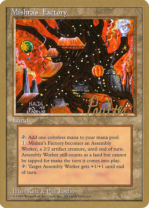 Mishra's Factory — Pro Tour Collector Set #pp361, art by Kaja Foglio & Phil Foglio