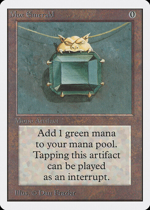 Mox Emerald — Unlimited Edition #262, art by Dan Frazier