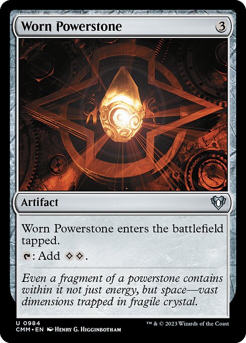 Worn Powerstone — Commander Masters #984, art by Henry G. Higginbotham