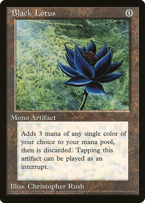 Black Lotus — Oversized 90's Promos #2, art by Christopher Rush