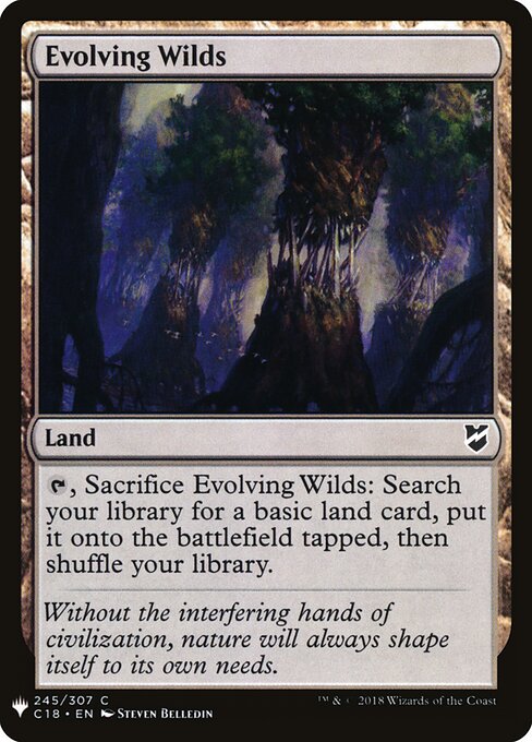 Evolving Wilds — The List #C18-245, art by Steven Belledin