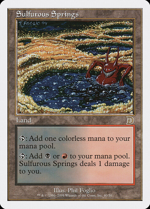 Sulfurous Springs — Deckmasters #40, art by Phil Foglio