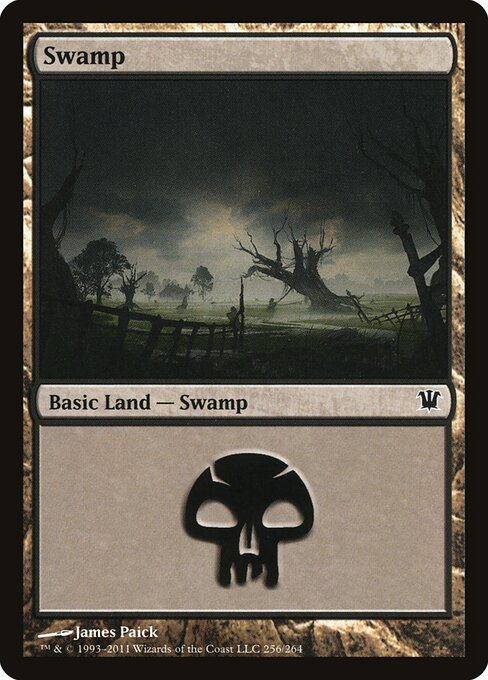 Swamp — Innistrad #256, art by James Paick