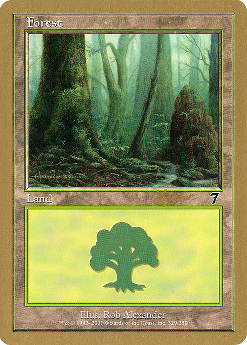Forest — World Championship Decks 2002 #shh329, art by Rob Alexander