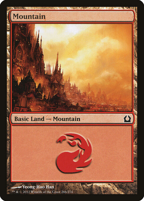 Mountain — Return to Ravnica #266, art by Yeong-Hao Han